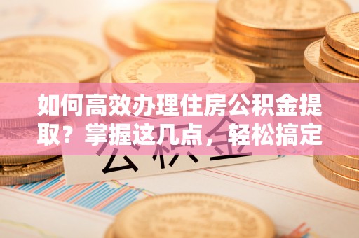 顺河如何高效办理住房公积金提取？掌握这几点，轻松搞定！