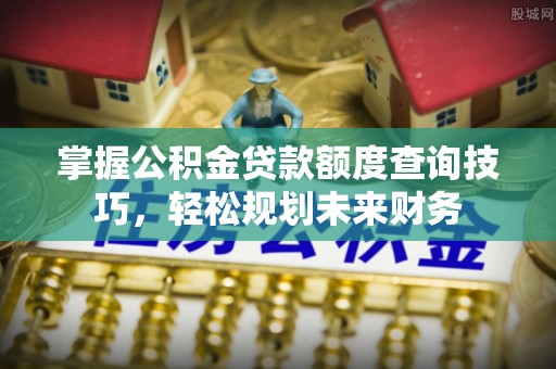 顺河掌握公积金贷款额度查询技巧，轻松规划未来财务