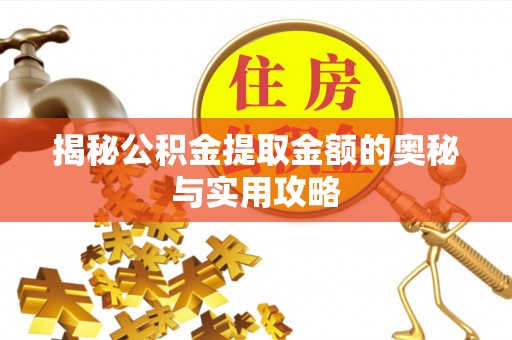 顺河揭秘公积金提取金额的奥秘与实用攻略