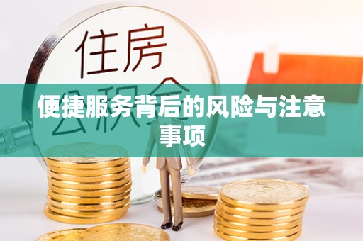 顺河便捷服务背后的风险与注意事项